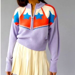 BDG Quarter-Zip Cropped Sweater